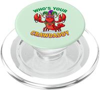 Who's Your Crawdaddy Mardi Gras Perles bouffon d'écrevisses PopSockets PopGrip pour MagSafe