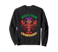 Who's Your Crawdaddy Mardi Gras Perles bouffon d'écrevisses Sweatshirt