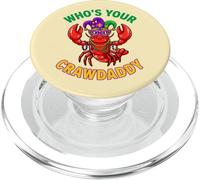 Who's Your Crawdaddy Perles drôles d'écrevisses Mardi Gras PopSockets PopGrip pour MagSafe