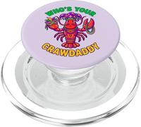 Who's Your Crawdaddy Perles drôles d'écrevisses Mardi Gras PopSockets PopGrip pour MagSafe