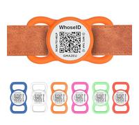 WhoseID Étiquette pour chien à code QR, étiquette d'identification pour chat, étiquette personnalisée pour chien, accessoires de collier de chat, étiquette pour chien de petite taille, étiquette