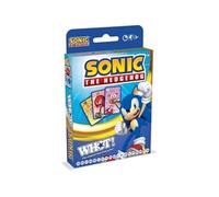 Waddingtons Number 1 Sonic the Hedgehog WHOT! Travel Card Game, play with Knuckles, Tails, Shadow, Doctor Eggman from the popular Sega video game, great gift for ages 5 plus, Bleu