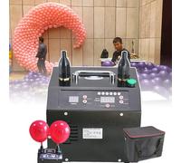 WHRAOY Pompe À Air Électrique Pour Ballons À Double Buse, Gonfleur De Ballons Électrique, Minuterie Et Compteur Numériques,2 Modes (gonflage Automatique/par Pression), Fonction Mémoire,Black