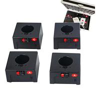 WHRAOY SystèMe De TéLéCommande sans Fil À 4/6 Canaux, Mini Machine De Feu d'artifice Froid De Fontaine, 2 TéLéCommandes (4 Touches + 1 Touche), pour Concert/fête,2control4