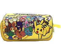 WHSELLER 3D Kids Cartoon Trousse à crayons Grande capacité Porte-stylo Trousses à crayons Animation Étui à double fermeture éclair pour garçons et filles Excellent cadeau pour les adolescents