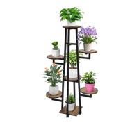 whsiodj Support de plantes en acier à 7 étages pour l'intérieur et l'extérieur - Tour de plantes à plusieurs étages avec design rétro - Grande capacité de charge - Peu encombrant - Balcon terrasse
