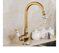 WHSY127 Antique Brass Kitchen Faucet with Dual Functionality for Kitchens Color: 2 Beautiful