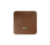 WHSY127 Boho Mariage CZ Petit Mauvais œil Collier Or Strass délicat Mauvais œil Pendentif Collier Charme Petit Crista Bleu Protection des Yeux Tour de Cou chaîne Mince Mignon Brillant délicat