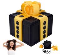 WHSY127 Coffret Cadeau ennuyeux, Noir imprimé en 3D Le Cadeau ennuyeux avec vis, Coffrets Cadeaux de farces de 8 cm, décoration de Bureau Amusante pour Les Amis de la Famille, boîte Cadeaux de Blague