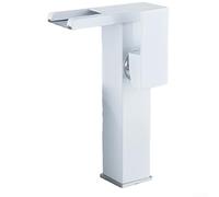 WHSY127 Elegant Single Hole Waterfall Faucet for Stylish Home Decor - High White Color Beautiful