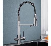 WHSY127 Grey Way Brass Faucet with Magnetic Docking and ° Swivel Filter for Home Kitchen Beautiful