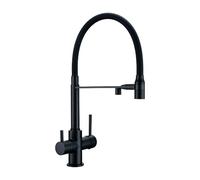 WHSY127 Gunmetal Brass Pull Down Kitchen Faucet with Dual Water Flow for Kitchens Beautiful