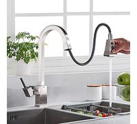 WHSY127 Kitchen Faucet with Black Pull-Down Sprayer Dual Functionality for Home & Restaurant Use Beautiful