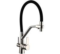 WHSY127 Kitchen Faucet with Water Filter, Multi-Function Chrome for Under Sink Use ° Swivel Spout Beautiful
