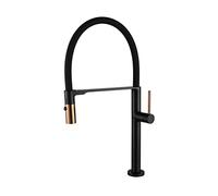 WHSY127 Kitten Stainless Steel Faucet with Dual-Function Spray Head for Kitchen Sink - Gray (Rose D Color) Beautiful