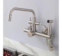 WHSY127 Premium 304 Stainless Steel Kitchen Faucet with Swivel Spout and Dual Functionality for Beautiful
