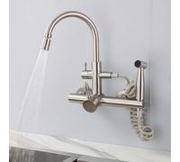 WHSY127 Premium 304 Stainless Steel Kitchen Faucet with Swivel Spout and Dual Functionality for Beautiful