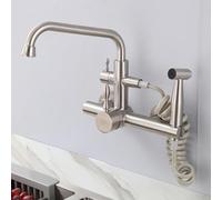 WHSY127 Premium 304 Stainless Steel Kitchen Faucet with Swivel Spout and Dual Functionality for Beautiful