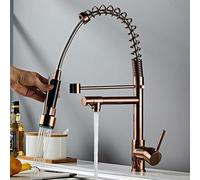 WHSY127 Rose Gold Dual Spouts Kitchen Sink Mixer Tap - and Stylish Beautiful