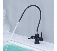 WHSY127 ° Rotating Kitchen Faucet Single Cold Water Filter Tap with Dual Lever for Kitchens Aqiong Beautiful