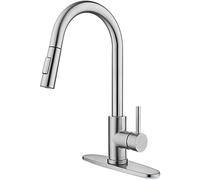 WHSY127 Stainless Steel Kitchen Faucet with Dual Function Pull-Down Sprayer for Stylish Kitchens and Homes Beautiful