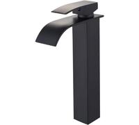 WHSY127 Stainless Steel Waterfall Faucet Elegant Black Finish, Compact & Beautiful