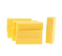 Whtkoph 10 Pièces Bloc Polissoir Ongles Buffing Sable Bloc Lime Brillance Kit Manucure Pédicure Sponge Adapté pour Salon Professionnel Utilisation à Domicile, Jaune