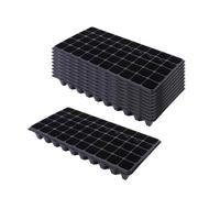 Whtkoph 10 Plateaux de Semis à 50 Trous, Faciles à Utiliser, pour La Propagation des Plantes, 100g