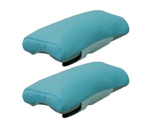 Whtkoph 2 Pièces Coussin Accoudoir Fauteuil Roulant Housse Universelle Coton Doux Protection Lavable Installation Facile Adaptée à Utilisateurs de Fauteuil Ro, 2 pièces