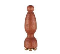 Whtkoph 2 Pièces Massage Roller Rouleau Bâton d'Acupression Outil de Réflexologie Bois Poli Poignée Ergonomique Massage Ciblé Mouvements Réguliers Adapté au