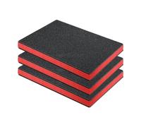 Whtkoph 3x Inserts En Mousse Outils Feuilles de Mousse Inserts Portables Antichoc pour Coussins de Transport de Figurines de Table, 43.8 Cm X 30 Cm X