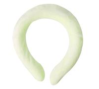 Whtkoph Anneau Chauffant Cervical Chauffe-nuque Réutilisable Coussin Chauffant Main Libre Tour de Cou Chauffant PVC TPU Douillet 1-2h Chaud Adapté à L'Hiver à, jaune clair