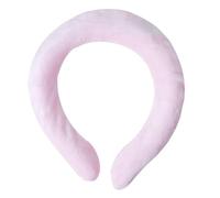 Whtkoph Anneau Chauffant Cervical Chauffe-nuque Réutilisable Coussin Chauffant Main Libre Tour de Cou Chauffant PVC TPU Douillet 1-2h Chaud Adapté à L'Hiver à, Rose Lotus