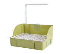 Whtkoph Baignoire pour Perroquet, Jouet de Bain et de Automatique pour Oiseaux, Accessoires de Cage, Robinet de Circulation pour Perruche Grise D'A, Vert