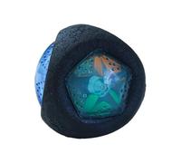 Whtkoph Balle couineuse pour chien, légère et résistante aux morsures, accessoire interactif pour chats et chiens, avec sons et lumières, trois côtés