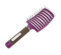 Whtkoph Brosse à Cheveux Vented Brosse de Massage Brosse Démêlante Brosse Paddle Tête Aérée Poils Doux Antistatique pour Séchage Démêlage Massage Du Cuir