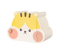 Whtkoph Cachette pour Hamster, Abri pour Petits Animaux, Couchage Utilisable en Toutes Saisons, Niche pour Hamster, Gerbilles, Rats, Hamster Nain, Jaune Rose