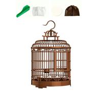 Whtkoph Cage à Oiseaux Villa, Cage pour Animaux de Compagnie, Grande Cage Suspendue, Cage Portable pour Perruches, Aras, Calopsittes, a