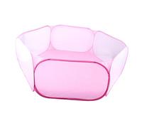 Whtkoph Clapier pour avec Filet Respirant, Pliable et Portable, Facile à Transporter. Accessoires pour Animaux de Compagnie, rose