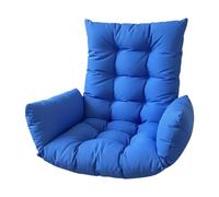 Whtkoph Coussin pour Chaise Suspendue Confortable Fabriqué En Polyester Respirant Rembourrage PP Moelleux Soutien Lombaire Facile à Installer Adapté à La Terr, Bleu