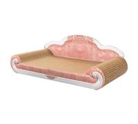 Whtkoph Grand Tapis à Griffer Robuste en Carton pour Chat, Tapis à Griffer Résistant pour Chat, Canapé pour Aiguiser Ses Griffes, Rose