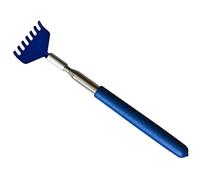 Whtkoph Grattoir à Dos Extensible Métal Poignée Ergonomique Large Surface Tête Rétractable Adapté Aux Adultes Femmes Hommes, Bleu
