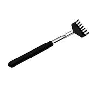 Whtkoph Grattoir à Dos Extensible Métal Poignée Ergonomique Large Surface Tête Rétractable Adapté Aux Adultes Femmes Hommes, Noir