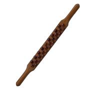 Whtkoph Gua Sha Bois Bâton Massage Scraping Relaxant Outil Ergonomique Tige Lisse Portable Adapté Salle de Sport Cadeau Salon de Beauté, marron foncé 28