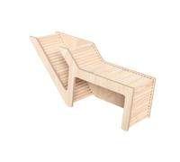 Whtkoph Habitat et Abri pour Hamsters, Cachette en Bois pour Petits Animaux de Compagnie, Structure de Jeu pour Souris Naines, Rectangle