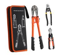 Whtkoph Jeu de Pinces Coupe-boulons avec Mini-coupe-câble et Coupe-câble Métallique avec Construction En Acier Au Chrome Vanadium et Profondeur de Coupe Régla