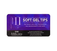 Whtkoph Kit de 550 Faux Ongles Forme de Cercueil, pour Une Couverture Complète et Un Confort Optimal. Convient Aux Femmes et Aux Jeunes Filles, Ongles D'Orteil