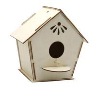 Whtkoph Kit de Nichoir en Bois Fait Main pour L'observation des Oiseaux, 17cmx17.5cmx10cm