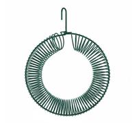 Whtkoph Mangeoire à Oiseaux Couronne Distributeur Arachides Importante Structure Spirale Métal Utilisation Polyvalente pour Balcon Jardin Aire Pique-Nique, Vert, Vert, Cage À Oiseaux Guirlande
