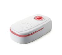 Whtkoph Mangeoire Automatique pour Animaux Distributeur Nourrisseur Gamelle Libération de Repas Programmée Via Cadran Supérieur, Rose, Mangeoire Simple Minuterie 48 Heures